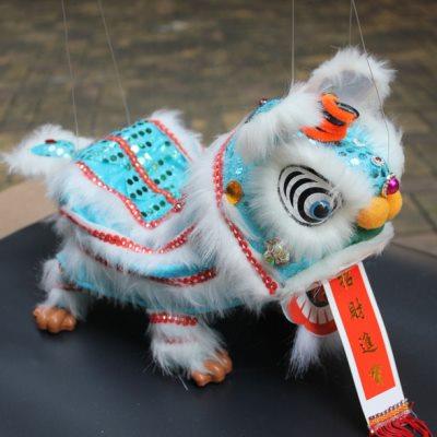 中国特色民间传统舞狮工艺品 大号木偶狮摆件装饰 送老外新年礼物