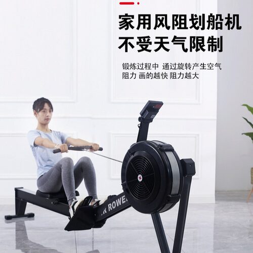 风阻划船机 家用划船器折叠智能风阻滑雪机C2专业健身房测功仪