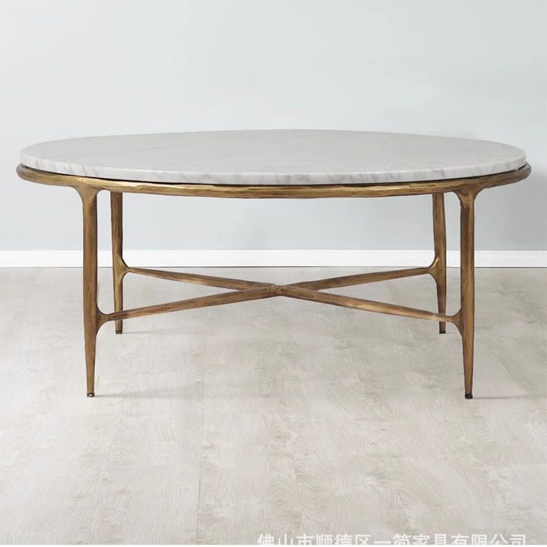 侘寂中古风铁艺手工锻打茶几卡拉拉大理石定玄关桌餐桌茶桌高脚台,住宅家具,大理石餐桌,淘宝优惠券,粉丝福利购,淘宝优惠卷