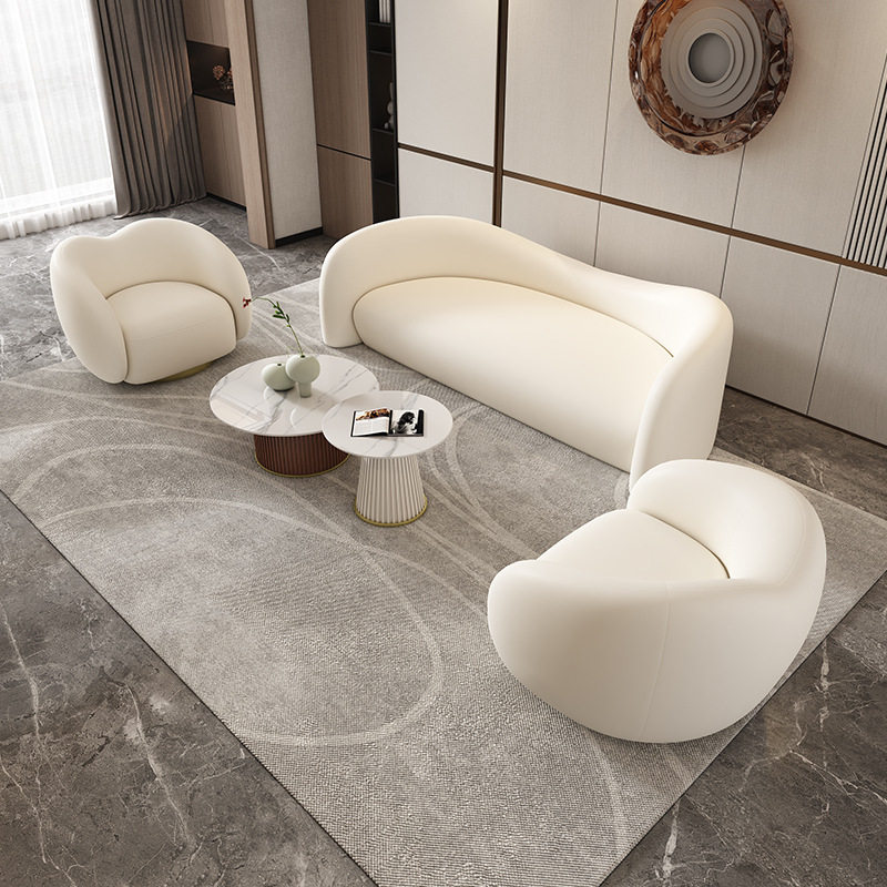 轻奢售楼处酒店大堂商会客沙发皮质办公室接待休息区沙发茶几组合,商业/办公家具,沙发,淘宝优惠券,粉丝福利购,淘宝优惠卷