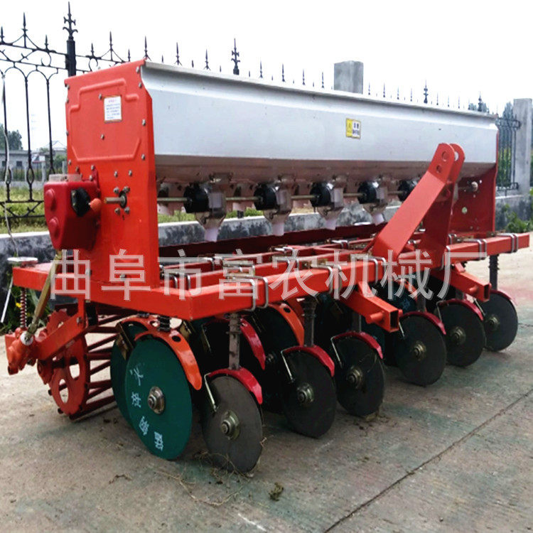 小麦播种机 9行小麦播种施肥双斗型 新型带绞龙播种机