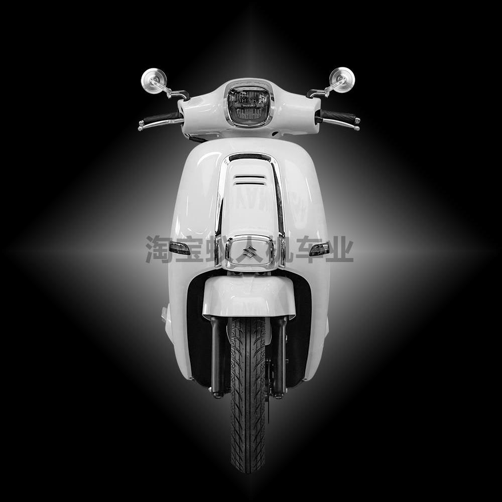 适用 铃木US125摩托车后视镜改装高清手把反光镜防眩目倒车镜配件