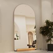 网红拍照ins北欧服装 穿衣镜美颜试衣镜落地镜 店拱形瘦身镜子全身