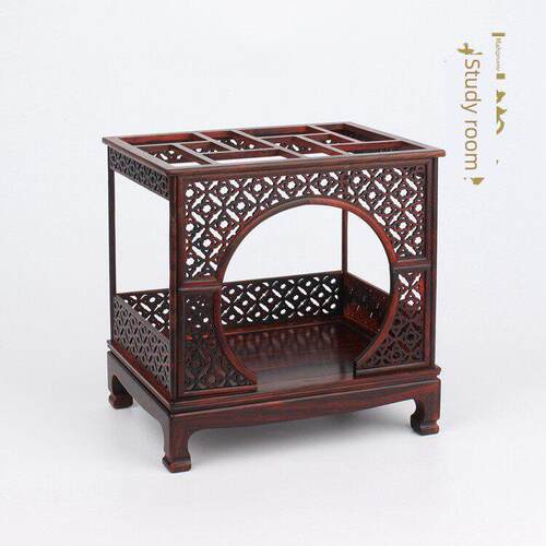 红木工艺品彷古明清微缩家具模型红木月亮门床架床家居用品
