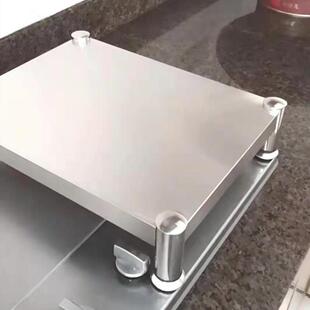 电磁炉支架子不锈钢底座收纳防潮高锅微波炉架一层单层加高置物架