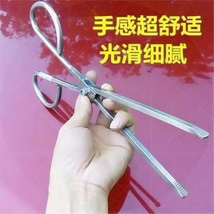 垃圾夹煤球火钳子不锈钢火钳夹拾物器家用环卫老式卫生厨房加粗