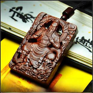 正宗天然雷击木关盛君关羽木牌红枣木关公挂件财神关二爷表关生