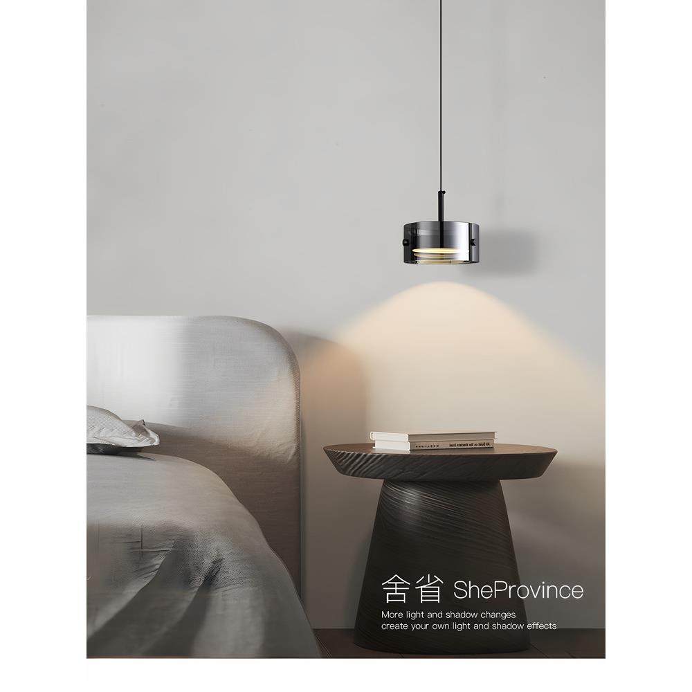 卧室床头玻璃吊灯现代简约意式极简轻奢2025新房间氛围单头床头灯,家装灯饰光源,床头/玄关/吧台/过道吊灯,淘宝优惠券,粉丝福利购,淘宝优惠卷