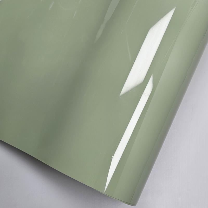 汽车改色膜pet水晶卡其绿贴膜绿色中控内饰摩托车膜车顶机盖膜