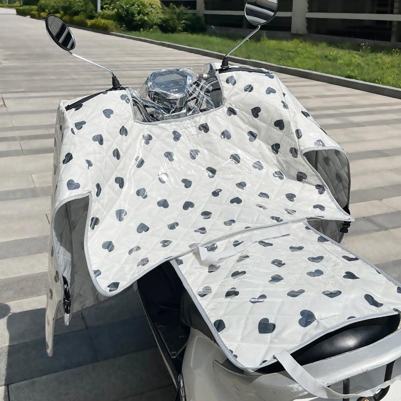 斗篷全身防雨水膜电动车挡风被夏季防晒电动车机车遮阳隔热薄款