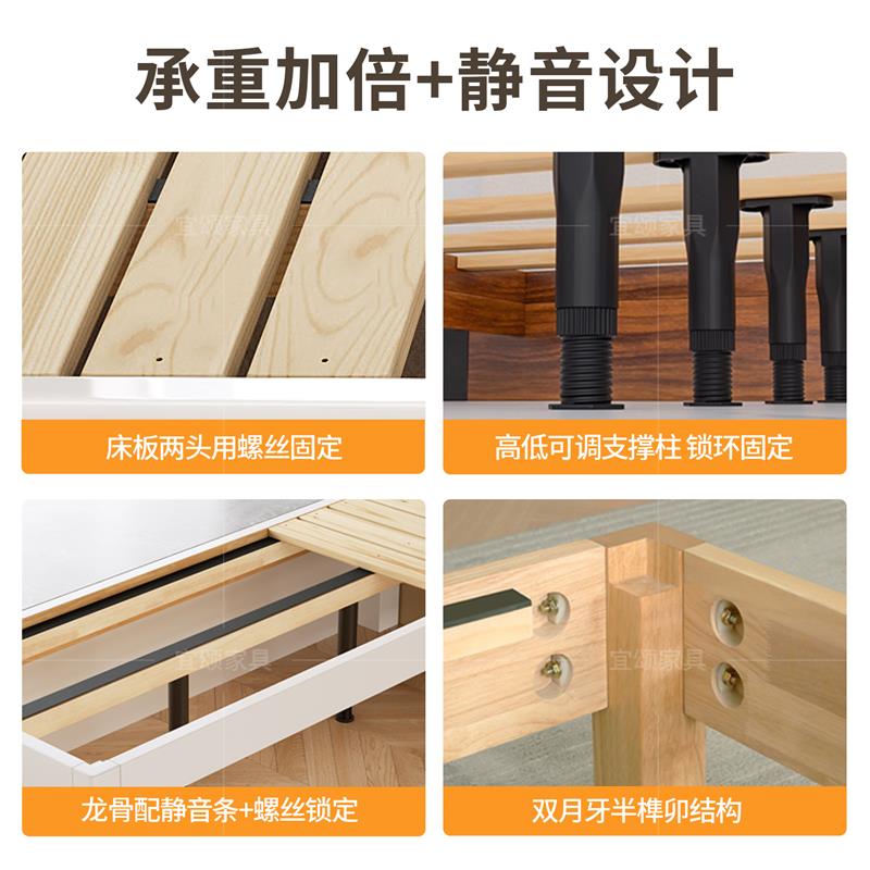 一半飘窗加宽延伸床定制拼接床床架排骨架窗台改造衔接床家用卧室