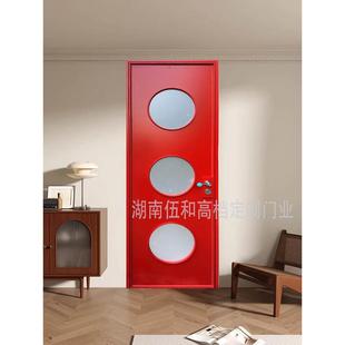 长沙铝合金洞洞门卫生间门洗手间门复古法式厕所门玻璃门平开门