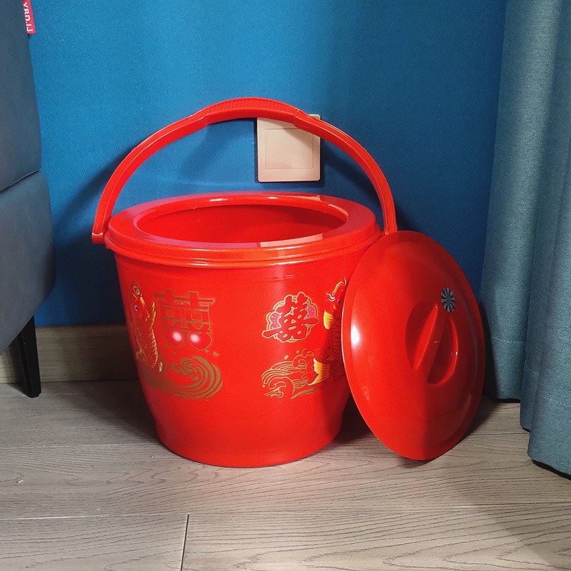 结婚喜事塑料马桶手拎式大痰盂承重2F00斤孕妇老年病人床头坐便器