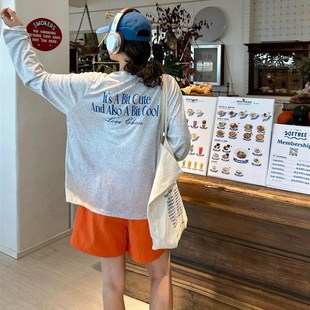 新高腰多功能宽松阔腿 为妇女夏季 夏季 多巴胺橙色沙滩运动休闲短裤