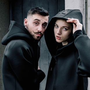 春季潮牌韩版直拉链连帽太空棉卫衣男女款宽松情侣装长袖外套帽衫