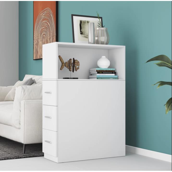 沙发书架边柜实木抽屉斗柜卧室床头床尾转角侧面书柜收纳柜夹缝