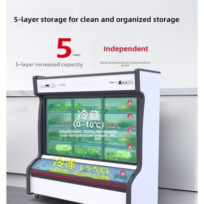 束电点菜柜商用展示柜冷冻冷藏麻辣烫烧烤串串冷柜双温水果保鲜柜