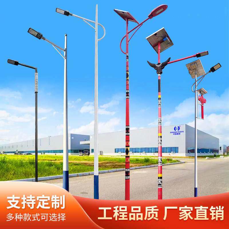 户外LED市电路灯6米市政工程道路照明高杆灯新农村建设路灯杆直杆