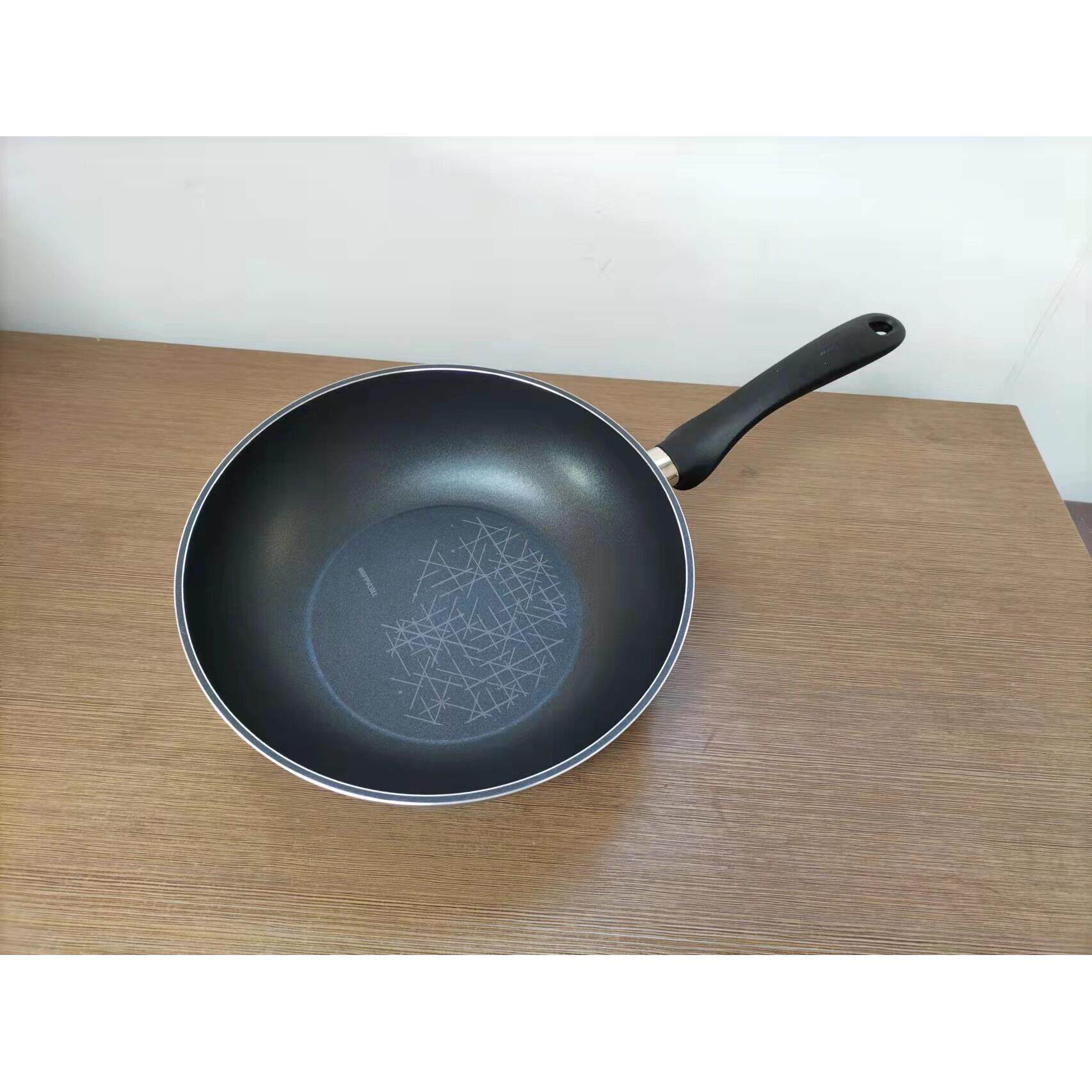 韩国原装进口HAPPYCALL28CM/30CM不沾炒锅无烟锅小平底大勺钻石锅