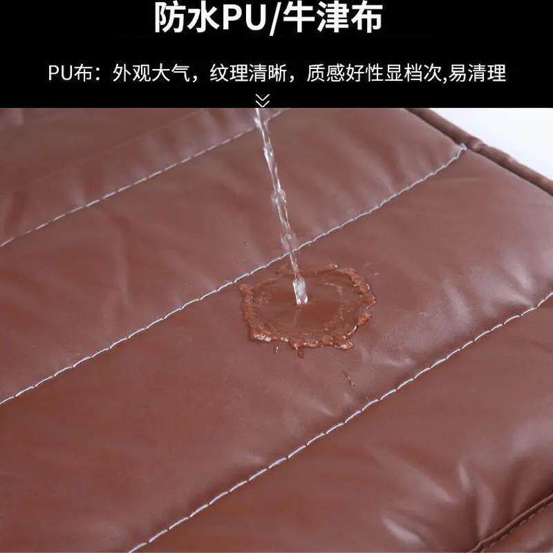 高档防水PU皮革门帘工业车间仓库隔断保温棉门帘棉冬加厚挡风防寒图片