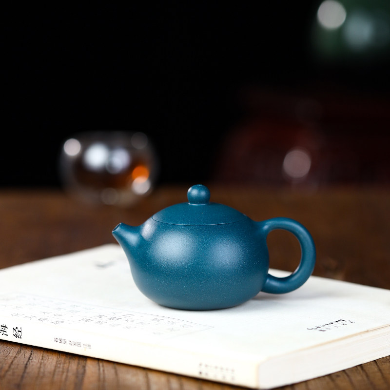 小容量紫砂壶原矿民国绿泥纯手工功夫茶具泡茶迷你宜兴茶壶西施壶