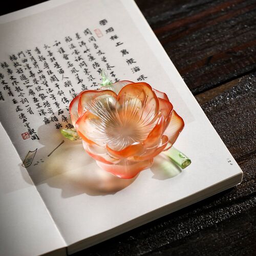 【心缘堂琉璃 十二花神杯垫】主人杯茶托茶多功能席置景茶道配件