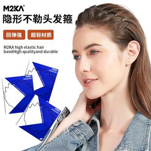 空气发箍女隐形高颅顶大波浪发箍浏海运动发夹防滑洗脸发带男