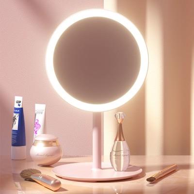 led化妆镜带灯台式网红女补光小镜子ins风宿舍桌面便携小型梳妆镜