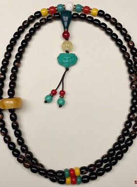 天然保真海柳手串手链手珠珠串情侣男女108颗佛珠项链7x8mm桶珠