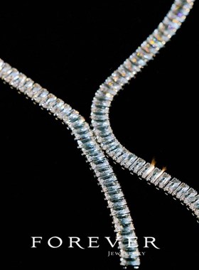 简约气质婚纱锆石项链新娘结婚礼服配饰锁骨链耳环两件套装显瘦闪