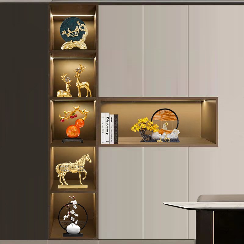 轻奢酒柜装饰品家居客厅玄关B电视摆件家居乔迁新居开业礼物