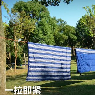 晾衣绳一拉即紧自锁收紧绳晒被子神器耐磨损加粗晾晒拉紧绳免打结