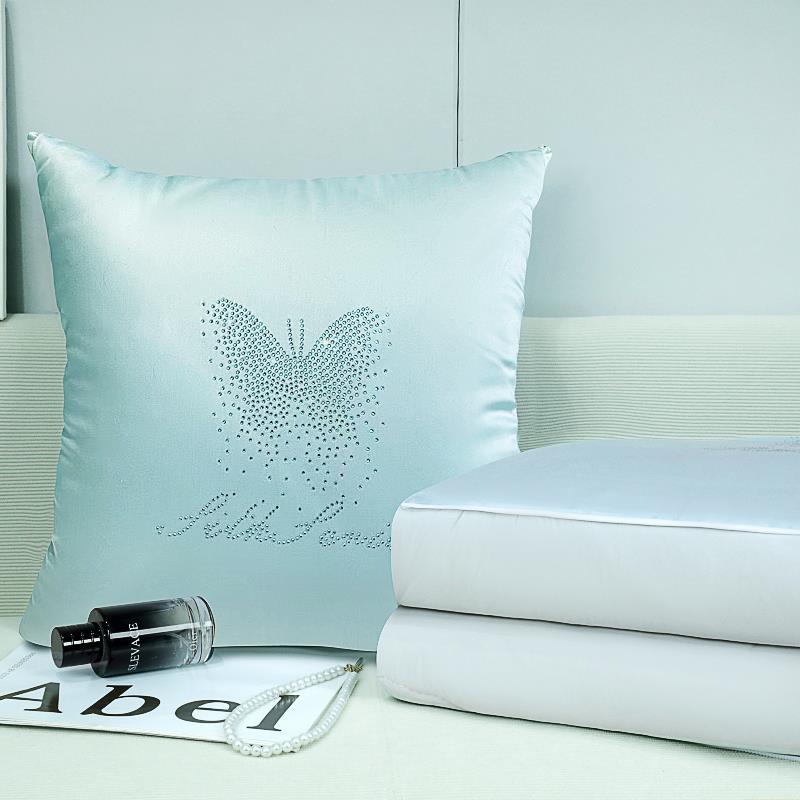 夏季天丝抱枕被子两用办公室午睡枕头毯子二合一车载凉感丝夏凉被