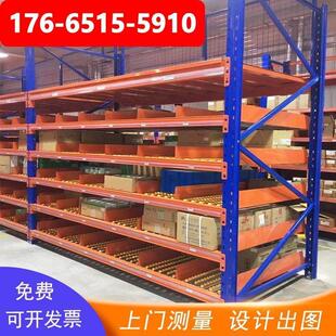 车间分拣先进先出滑道滚轮线棒式重型滚筒货架流利条货架定制