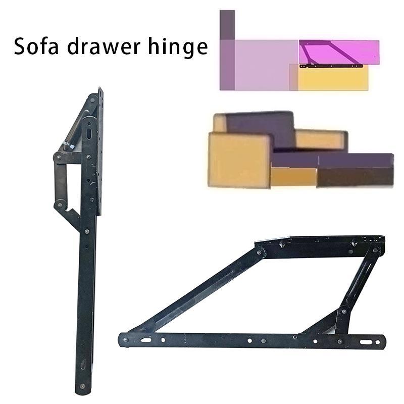 折叠五金沙发床沙发配件床箱抽屉抽拉式活动铰链抽屉式多功能支架