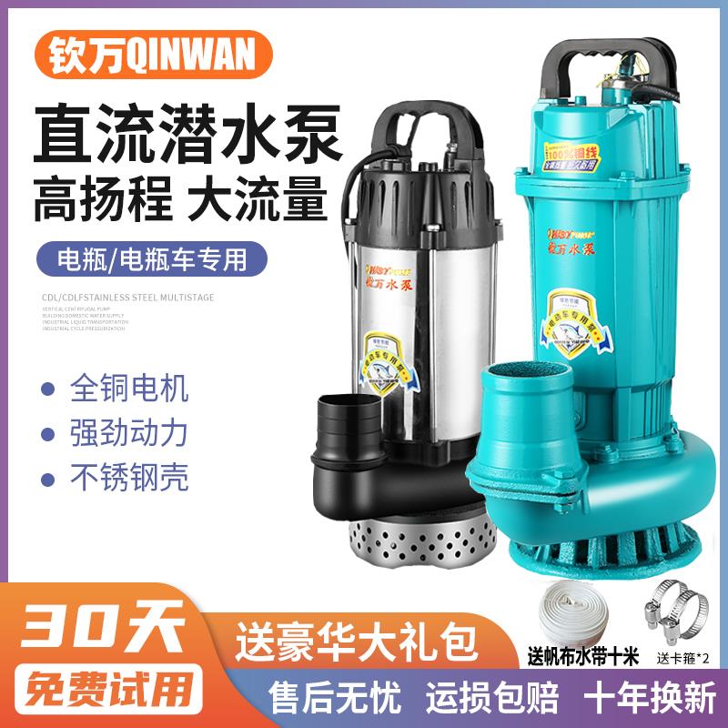 智能无刷直流潜水泵48V60V72V通用电动电动车1寸2寸3寸4寸抽水机