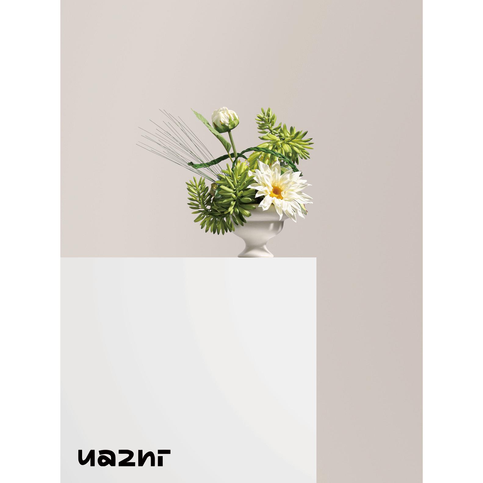 花小只 现代简约陶瓷花器仿真花艺向往 样板间书桌床头柜摆件