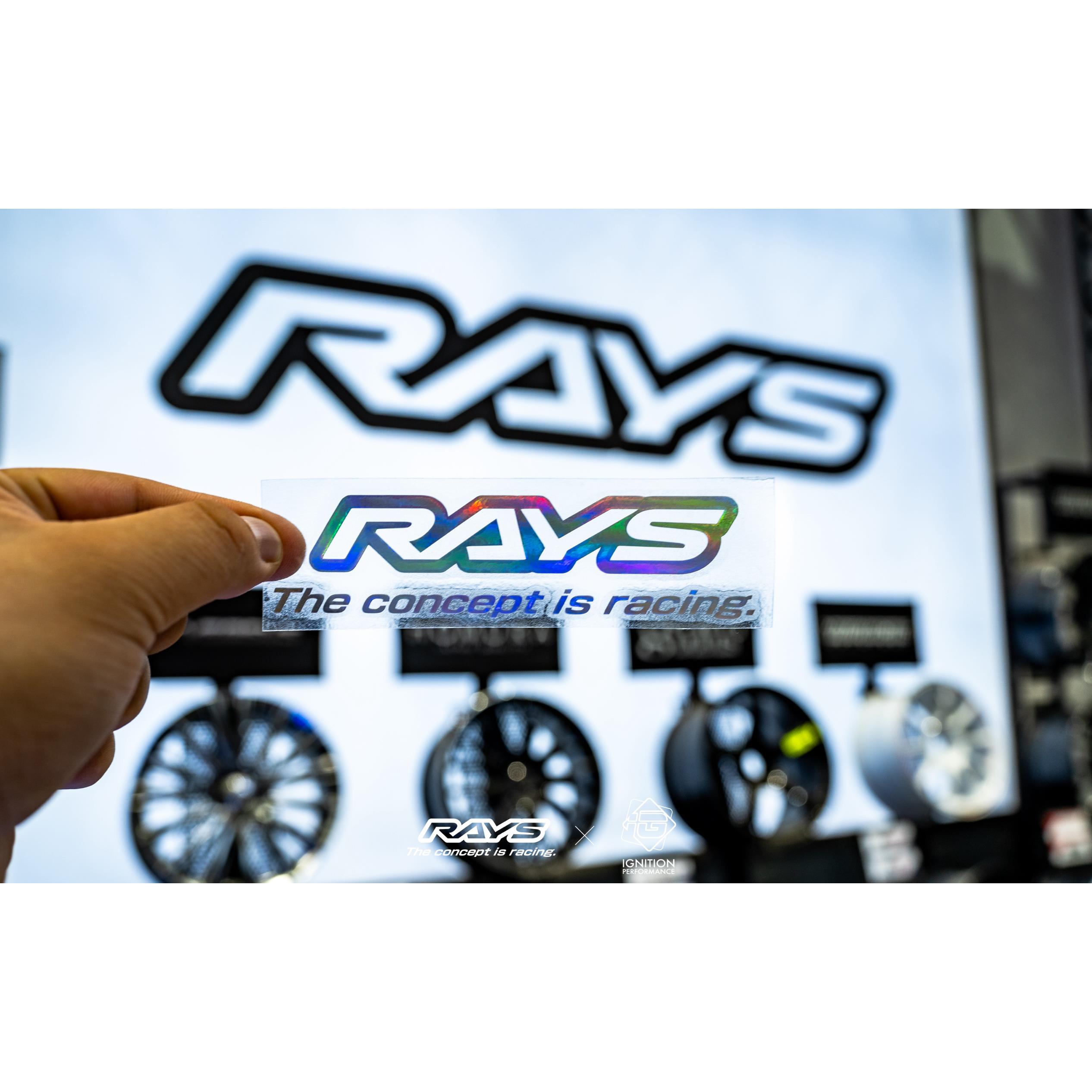 RAYS汽车贴纸 rays轮毂改装车贴RAYS贴纸车窗贴纸