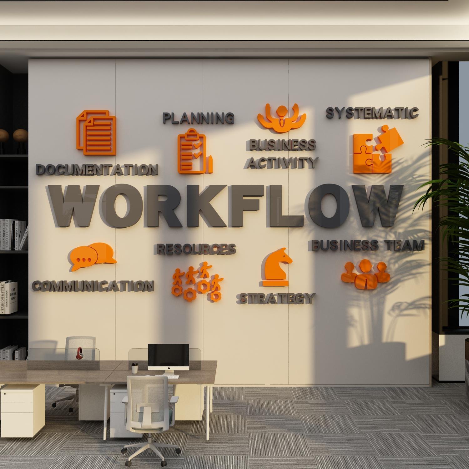 企业公司办会议室文化墙面背景激励志标语高级氛围感贴纸国际英文