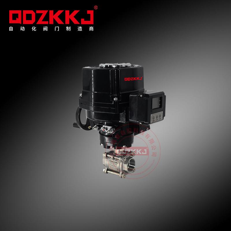 Q911F电动球阀三片式丝口螺纹高温水油蒸汽防爆开关调节阀门