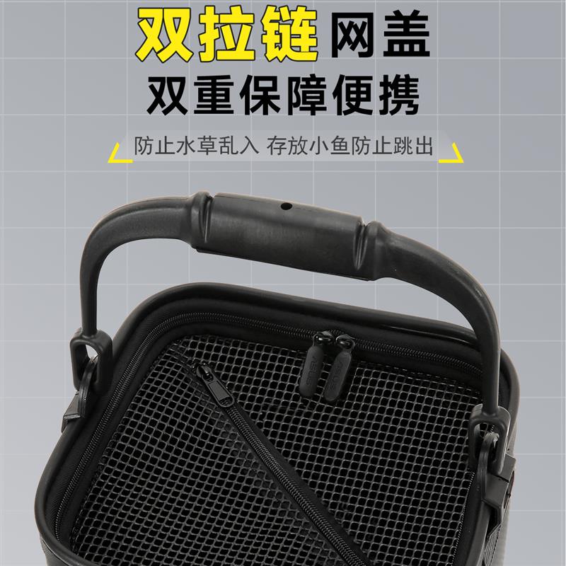 加硬加高便携不可折叠钓鱼桶打水桶活鱼桶洗手桶黑坑竞技打水桶图片