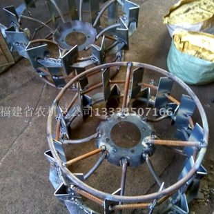 手扶拖拉机加宽铁轮压除草铁轮水田轮防滑铁轮