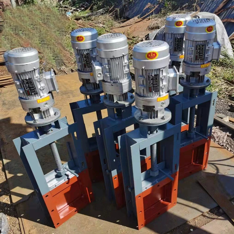 DN500电动插板阀 碳钢手动翻板阀 除尘料仓卸料卸灰耐高温闸板阀