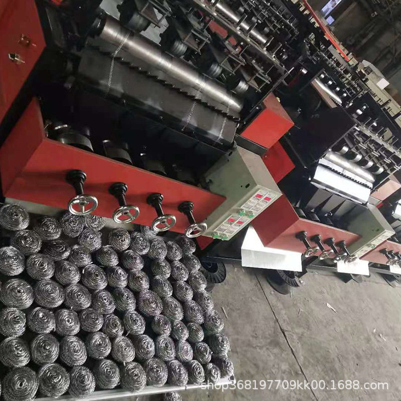 高速拉丝打球机清洁球机器供应厂家4线4球5线5球洗刷钢丝球机