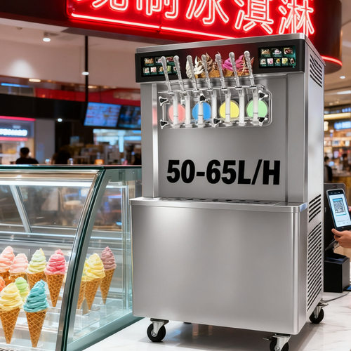 Mvckyi soft ice cream machine 商用冰淇淋机7口味 特殊电压定制