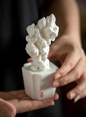 新中式创意枯山水陶瓷书房太湖石禅意摆件高级感艺术茶室玄关装饰