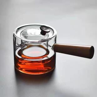 茶器 泡水茶壶耐高温玻璃过滤养生壶侧把茶壶煮茶器花茶壶茶具套装