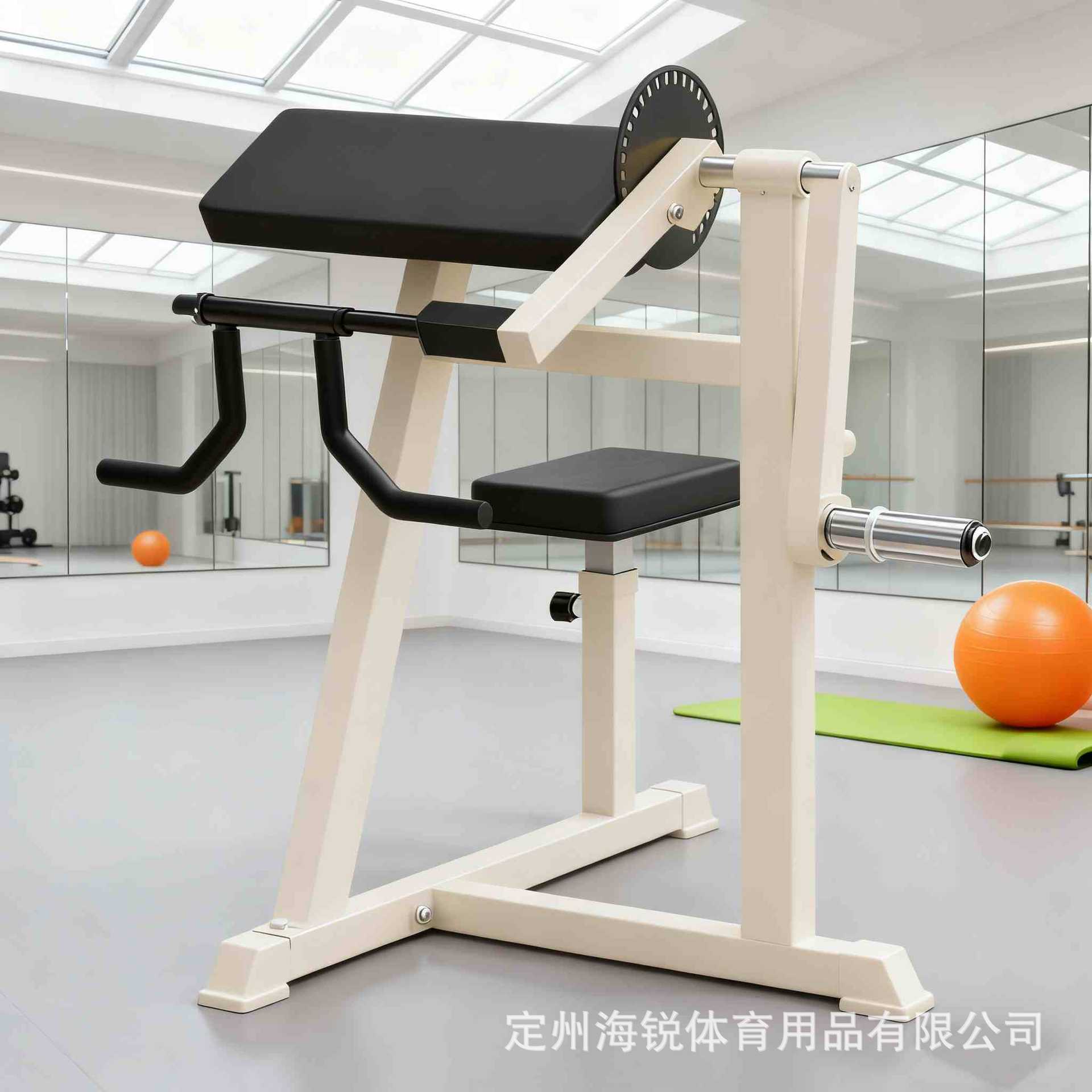 Commercial biceps strength training device for triceps