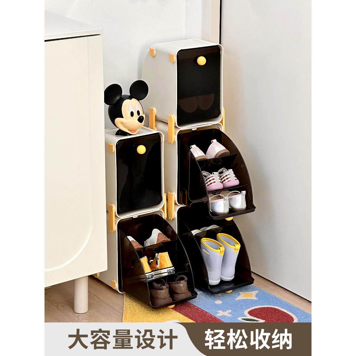 翻盖式儿童窄小门口鞋架入户小型婴儿宝宝童鞋收纳鞋柜鞋子收纳柜