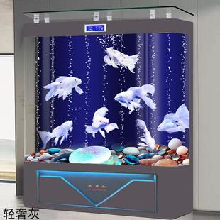 家用办公室智能底滤玻璃生态免换水2024新款 鱼缸客厅立式 水族箱